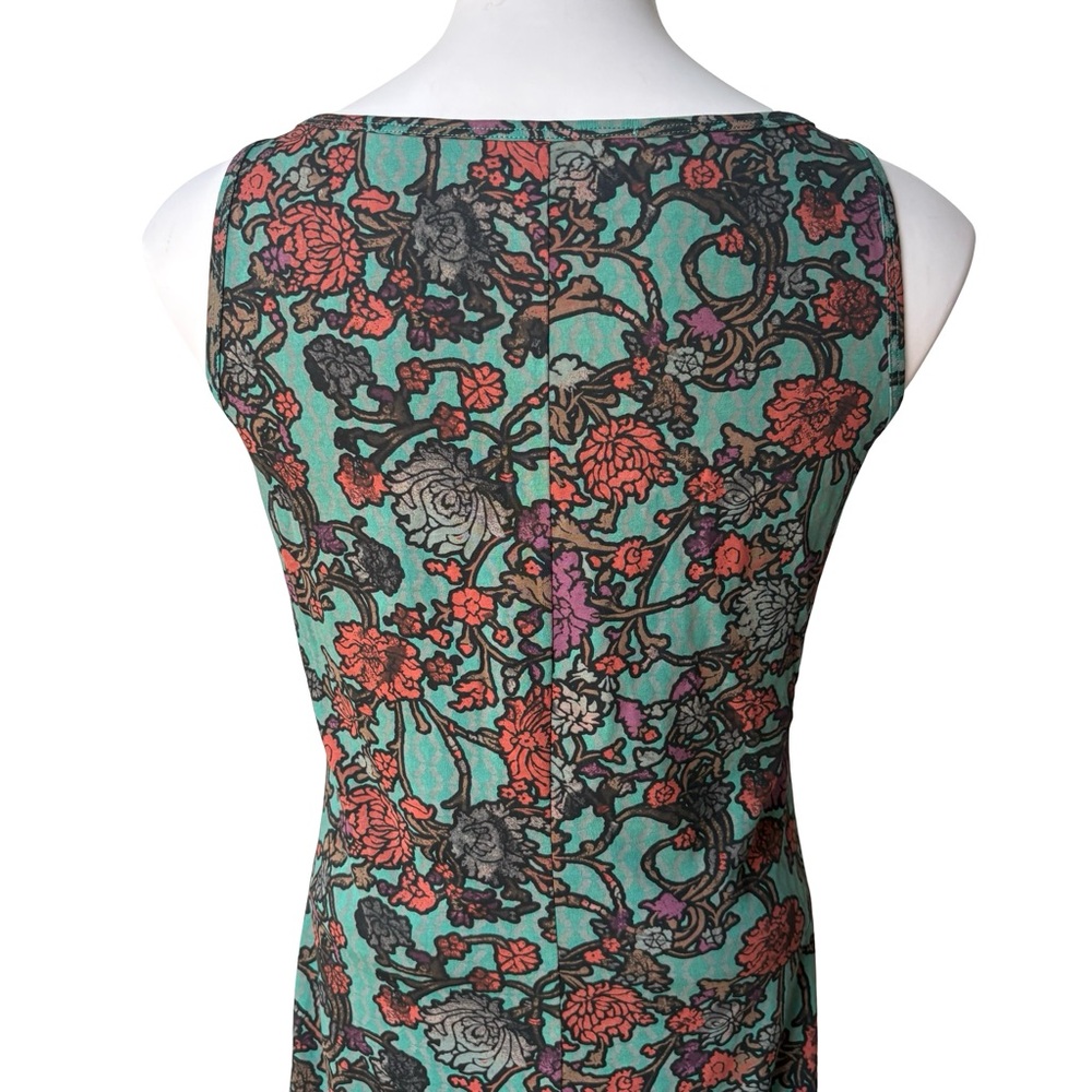 Peruvian Connection Art Nouveau Pima Cotton Tank Maxi Dress, Sz S - Picture 10 of 13